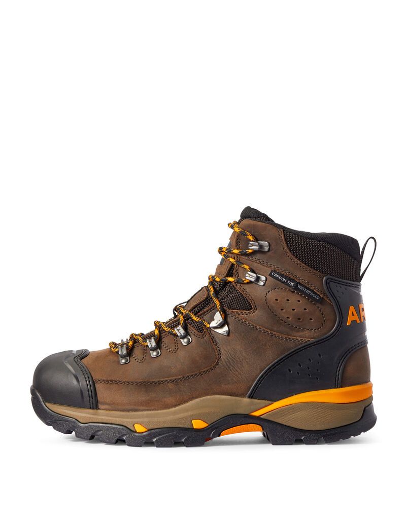 Botas Impermeables Ariat Endeavor 6' Carbon Puntera Trabajo Hombre Chocolate Marrones | UOEJ53968