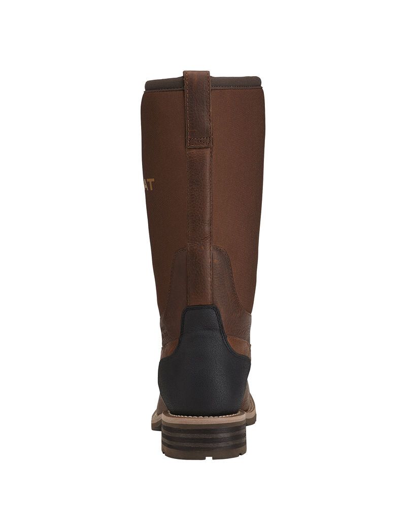 Botas Impermeables Ariat Híbrido All Weather Steel Puntera Trabajo Hombre Marrones | ZVNL81452