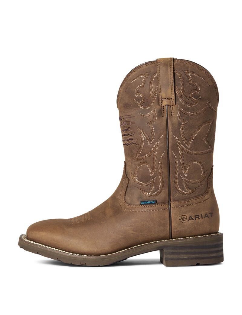 Botas Impermeables Ariat Híbrido Patriot Western Hombre Marrones | YMWQ86371