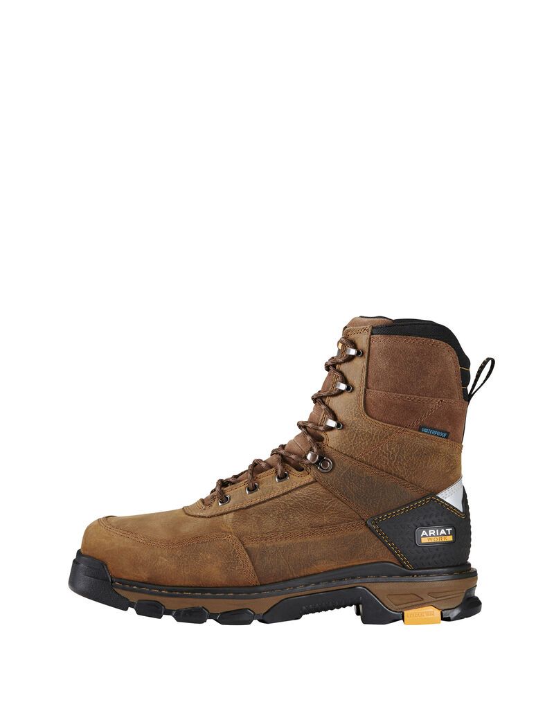 Botas Impermeables Ariat Intrepid 8' Composite Puntera Trabajo Hombre Marrones | YCAM94168