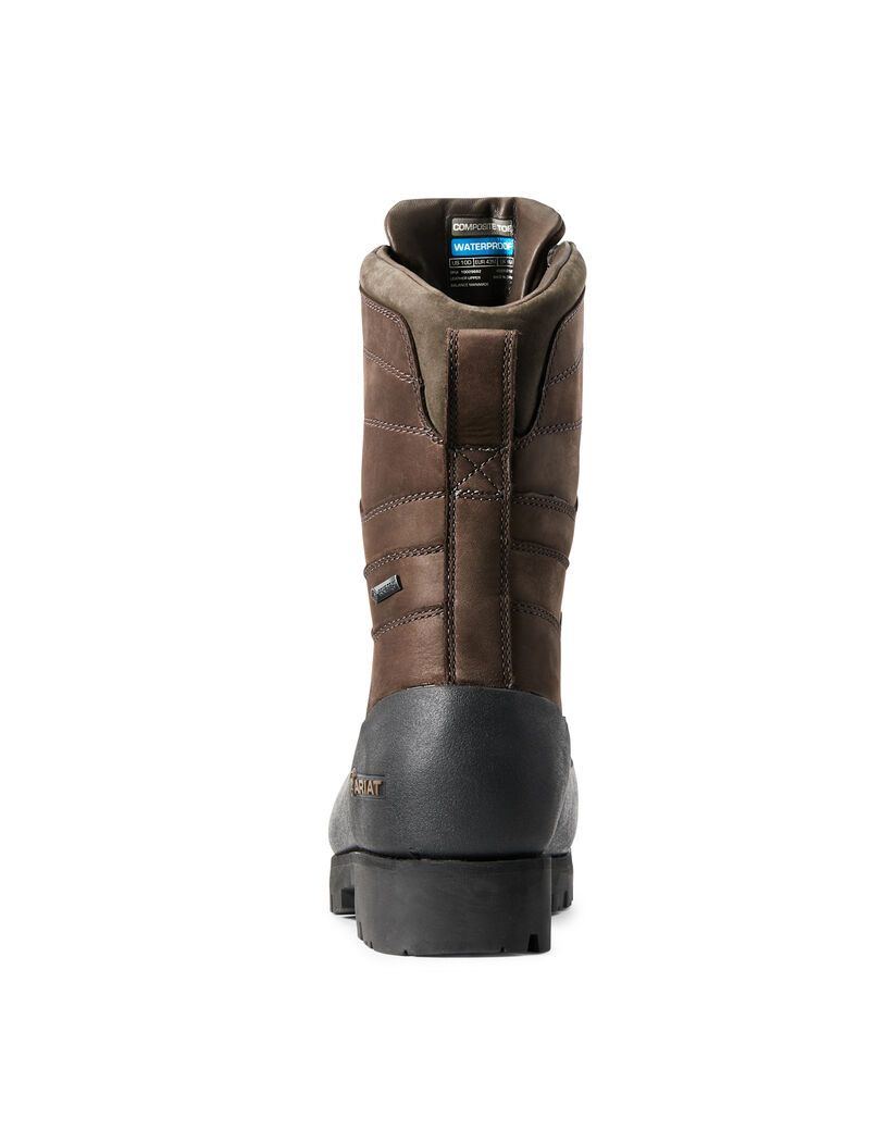 Botas Impermeables Ariat Linesman Ridge 10' GORE-TEX Composite Puntera Trabajo Hombre Marrones | EPTV41638