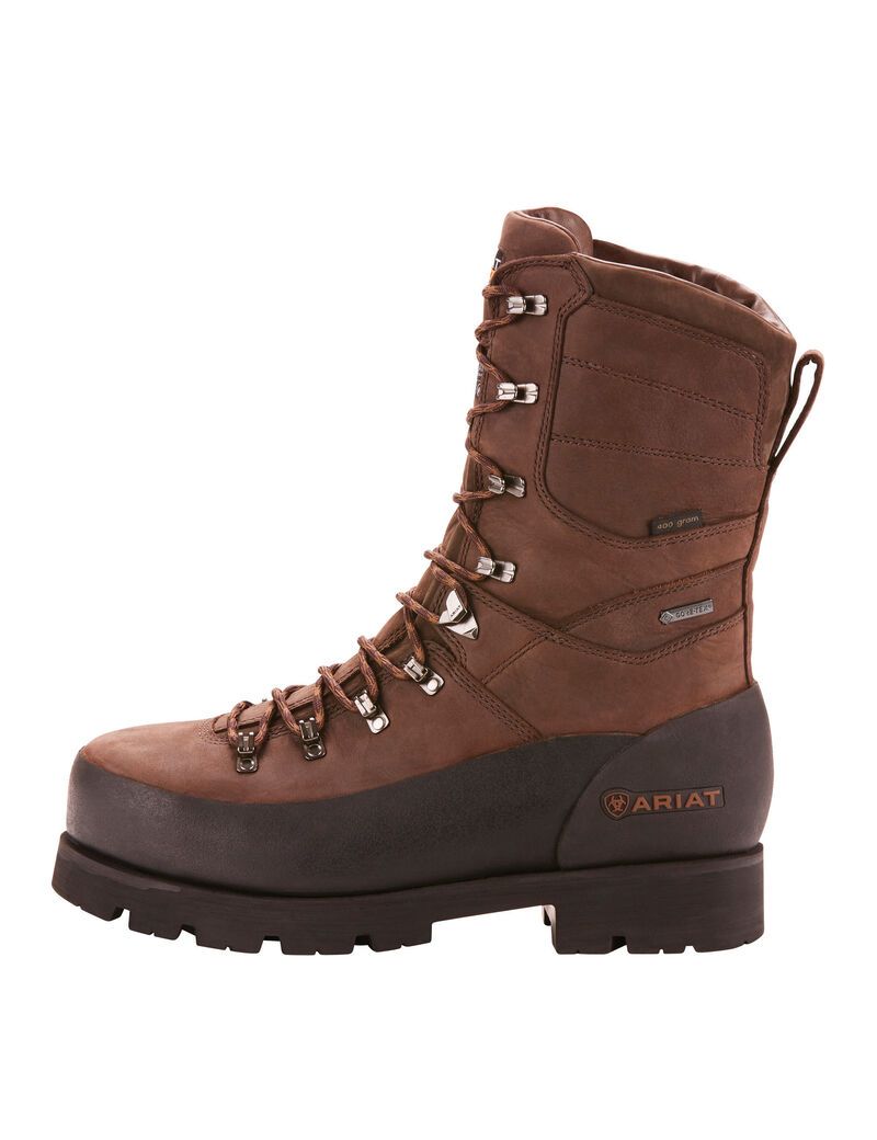 Botas Impermeables Ariat Linesman Ridge 10' GORE-TEX 400g Composite Puntera Trabajo Hombre Marrones | SOVW50124