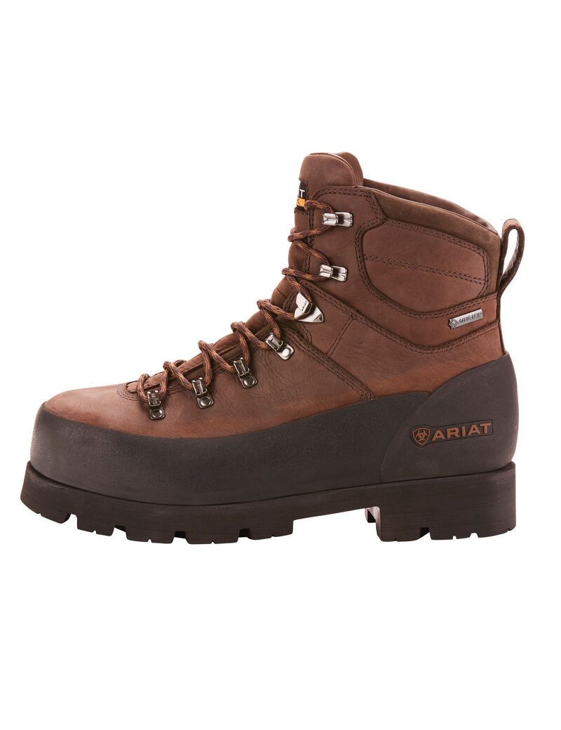 Botas Impermeables Ariat Linesman Ridge 6' GORE-TEX Composite Puntera Trabajo Hombre Marrones | VPYZ31967