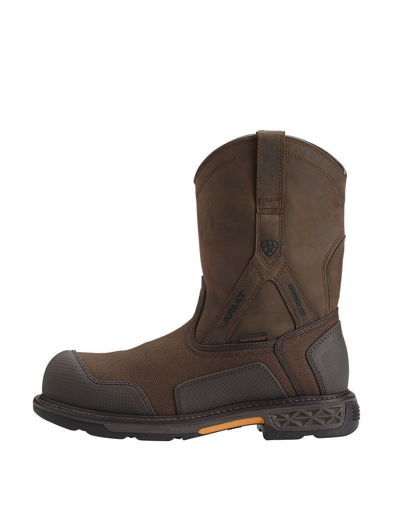 Botas Impermeables Ariat OverDrive XTR Composite Puntera Trabajo Hombre Marrones | PQJV52197