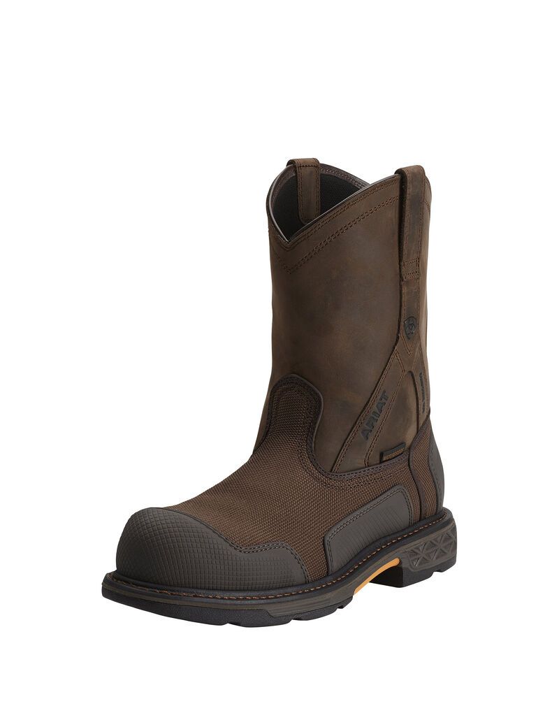 Botas Impermeables Ariat OverDrive XTR Composite Puntera Trabajo Hombre Marrones | PQJV52197