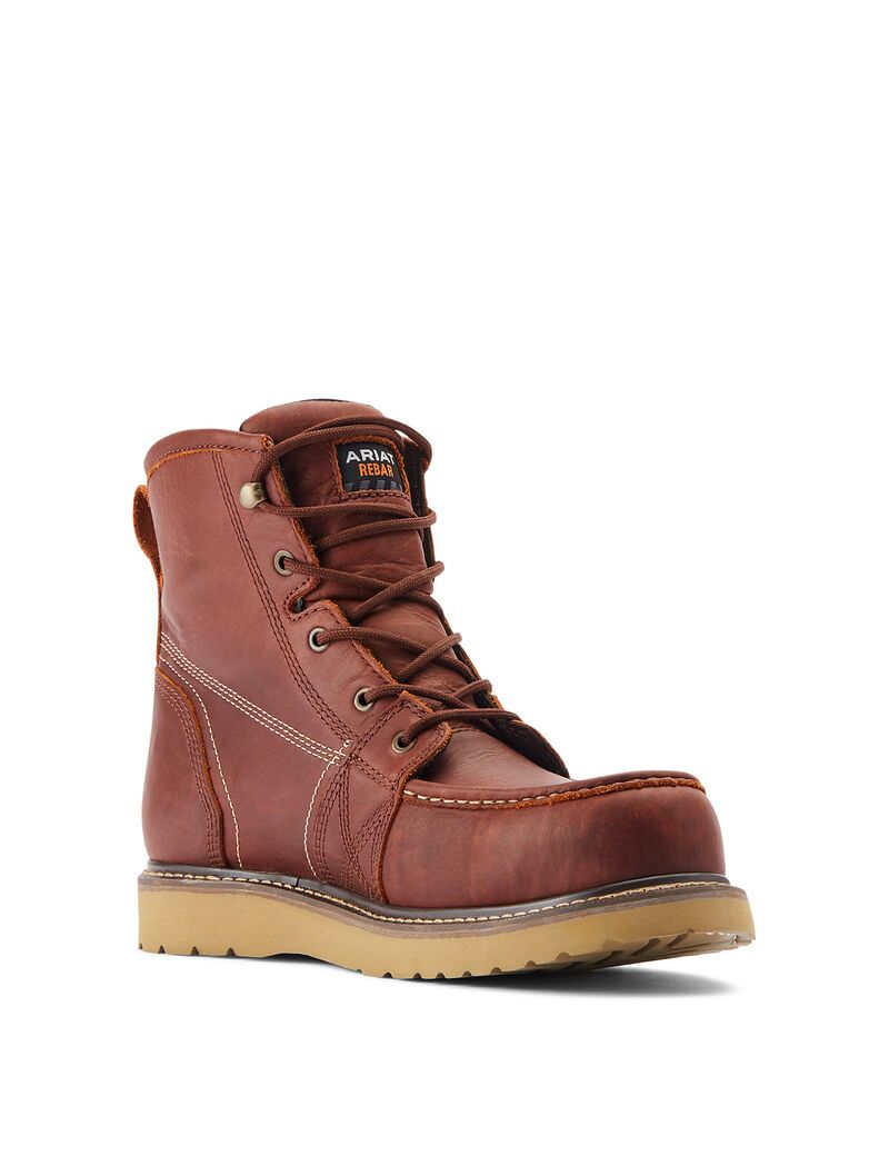 Botas Impermeables Ariat Rebar Wedge Moc Puntera 6' Composite Puntera Trabajo Hombre Cobra | ELJW42139