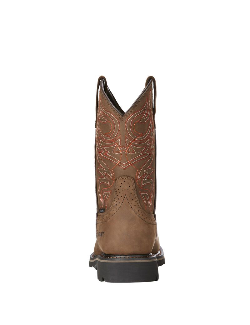 Botas Impermeables Ariat Sierra Delta Steel Puntera Trabajo Hombre Marrones | WXIU04398