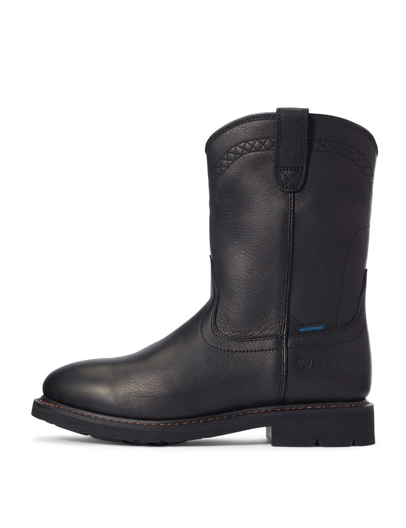 Botas Impermeables Ariat Sierra Trabajo Hombre Negras | BNJD87096