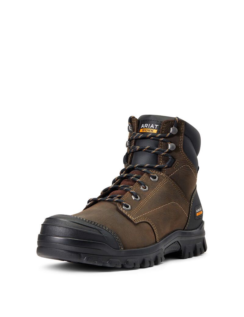 Botas Impermeables Ariat Treadfast 6\' Trabajo Hombre Marrones Oscuro | LSPR51746