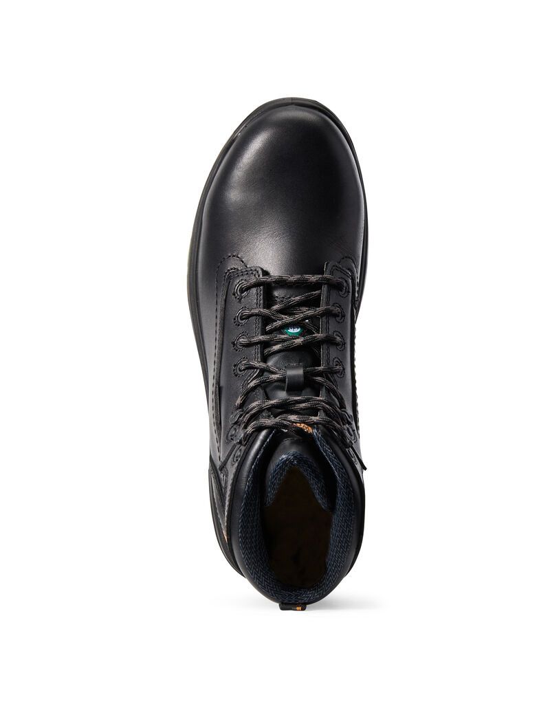 Botas Impermeables Ariat Turbo 6' H2O CSA Carbon Puntera Trabajo Hombre Negras | ZWCK59468