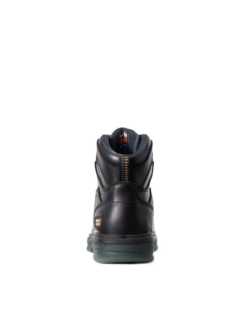 Botas Impermeables Ariat Turbo 6' H2O CSA Carbon Puntera Trabajo Hombre Negras | ZWCK59468