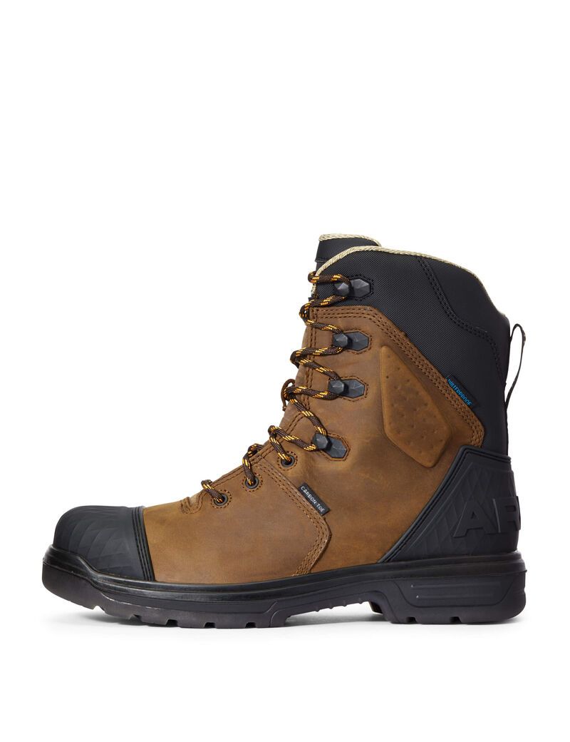 Botas Impermeables Ariat Turbo Outlaw 8' CSA Carbon Puntera Trabajo Hombre Marrones | DWHM52167