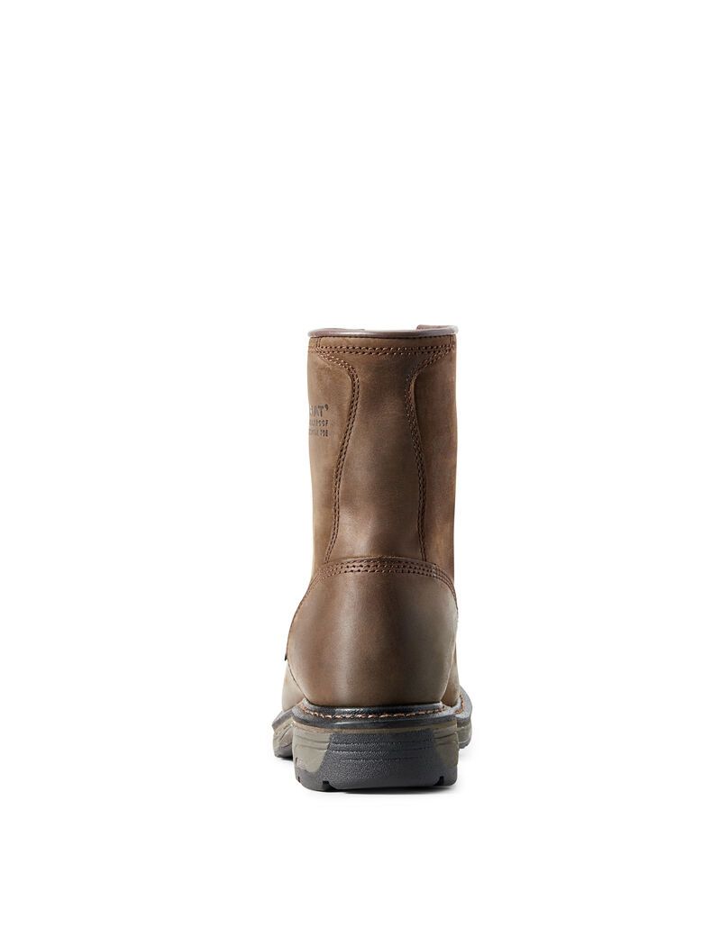 Botas Impermeables Ariat WorkHog 8' Composite Puntera Trabajo Hombre Marrones | UWLI08973