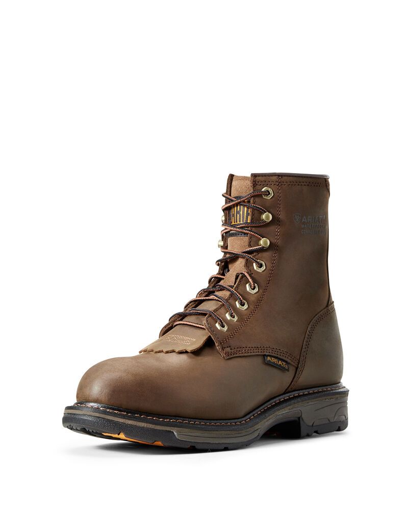 Botas Impermeables Ariat WorkHog 8\' Composite Puntera Trabajo Hombre Marrones | UWLI08973