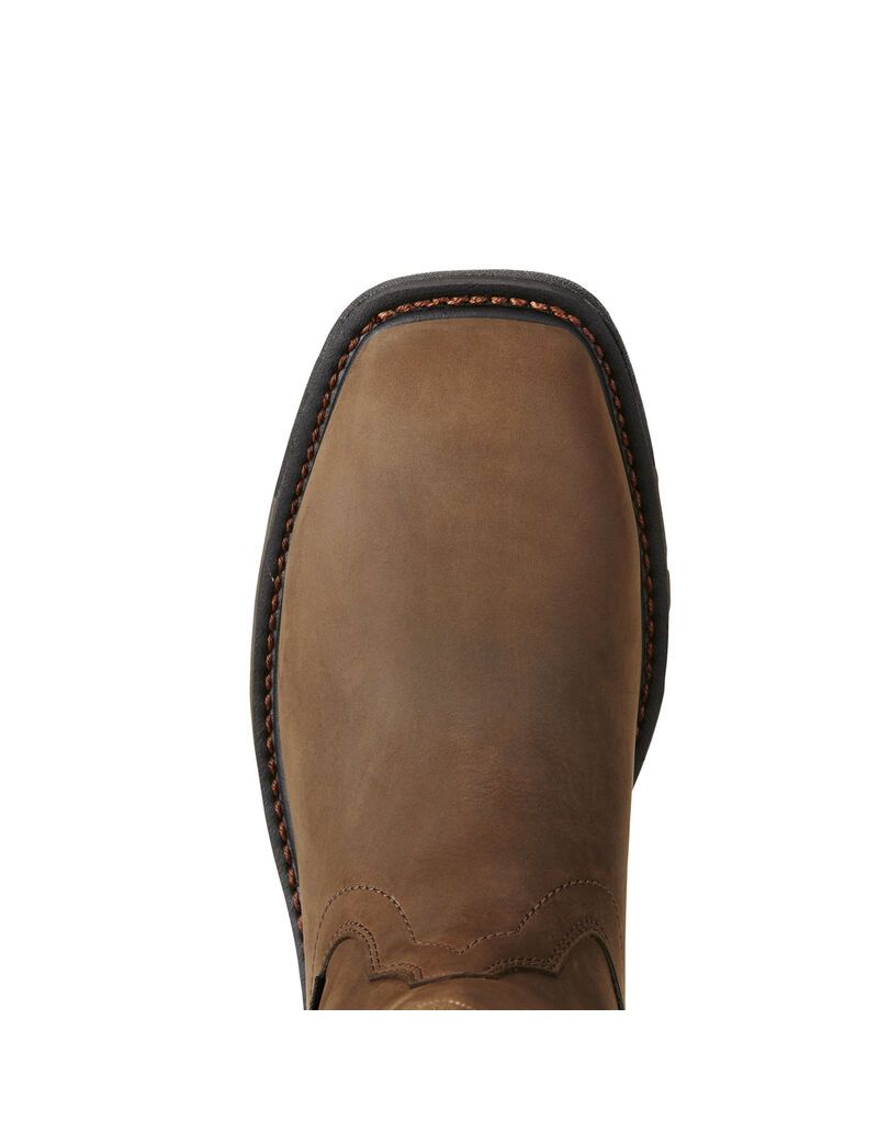 Botas Impermeables Ariat WorkHog Wellington Composite Puntera Trabajo Hombre Marrones | ZVIF24019