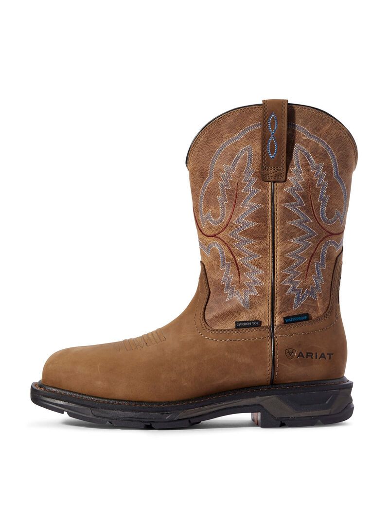 Botas Impermeables Ariat WorkHog XT Carbon Puntera Trabajo Hombre Marrones | YIMU79213