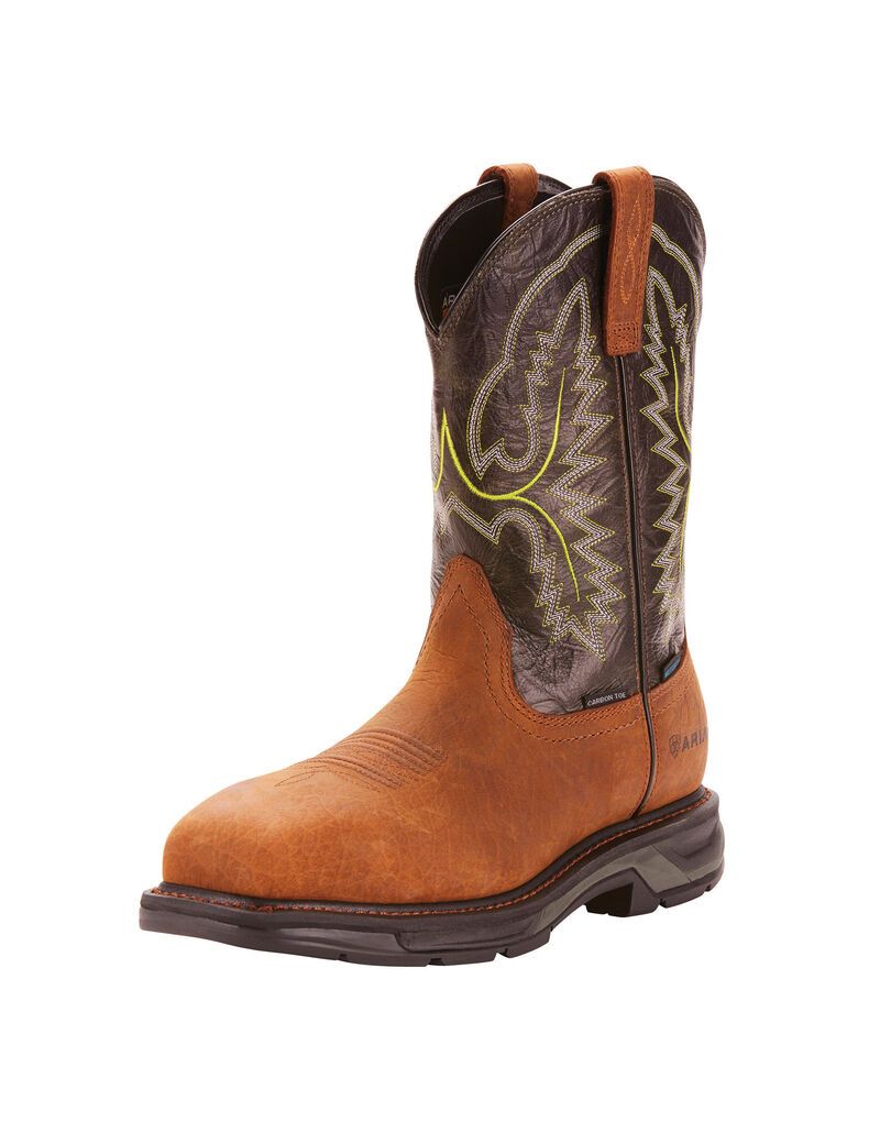 Botas Impermeables Ariat WorkHog XT Carbon Puntera Trabajo Hombre Multicolor | YOUW10674