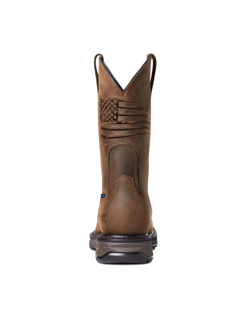 Botas Impermeables Ariat WorkHog XT Patriot Carbon Puntera Trabajo Hombre Marrones | JESH91470