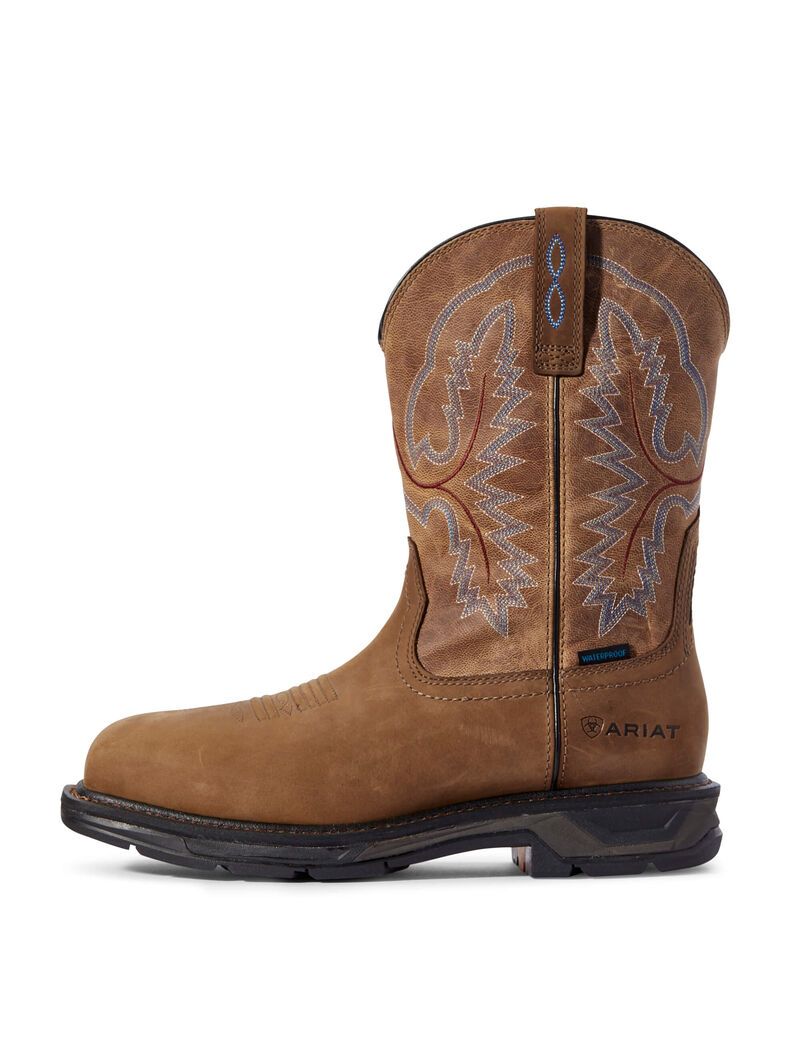 Botas Impermeables Ariat WorkHog XT Trabajo Hombre Marrones | VDAN71850