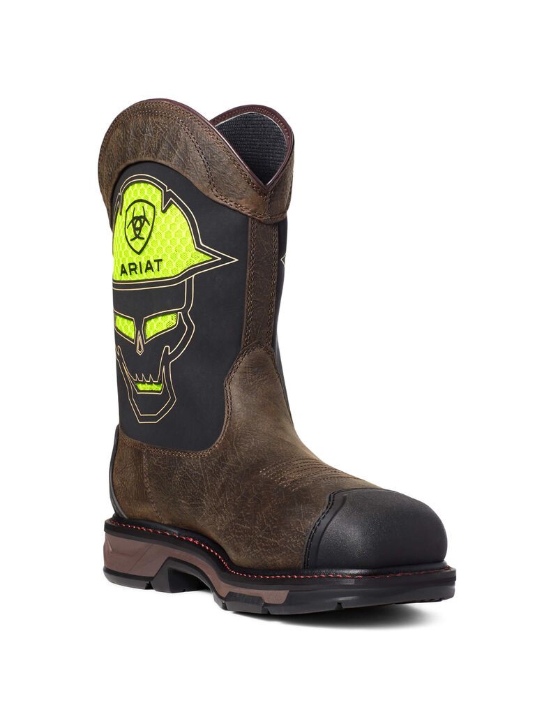 Botas Impermeables Ariat WorkHog XT VentTEK Bold Carbon Puntera Trabajo Hombre Cafe | ZVYQ61738