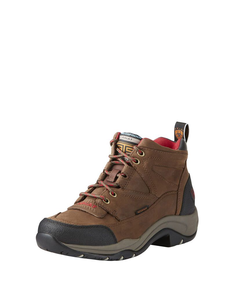 Botas Montaña Ariat Terrain Impermeables Mujer Marrones | CTQH74961