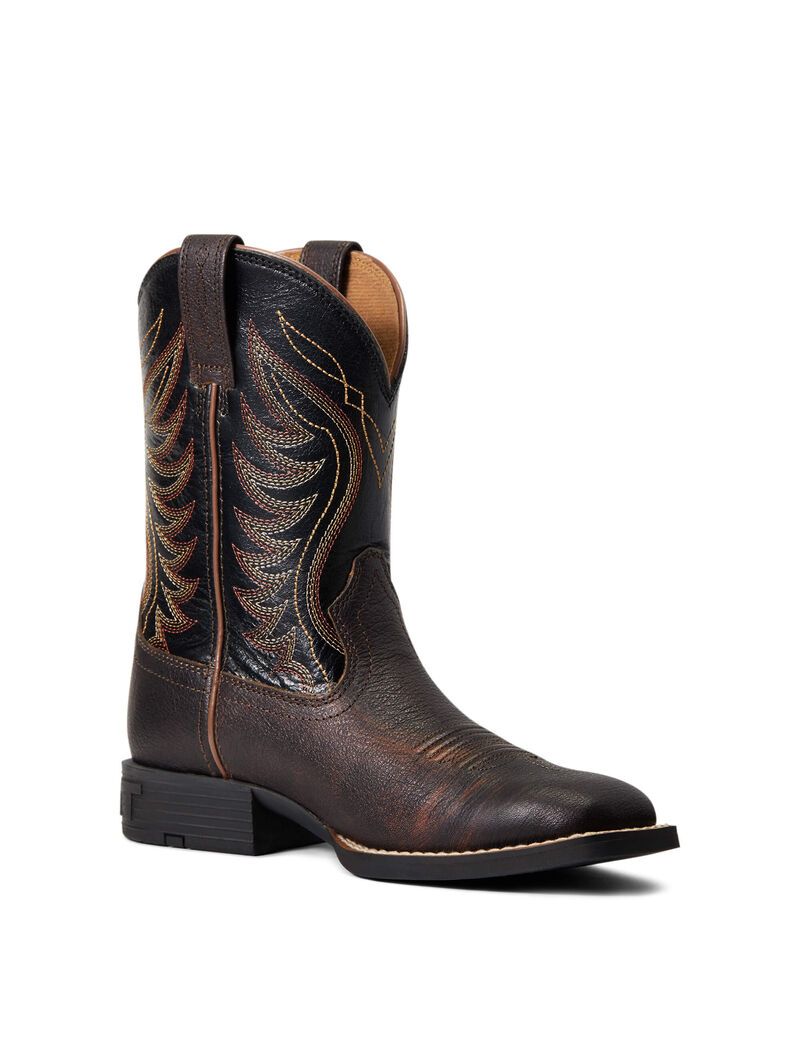 Botas Occidentales Ariat Amos Niños Rojas Marrones | BFJS92367