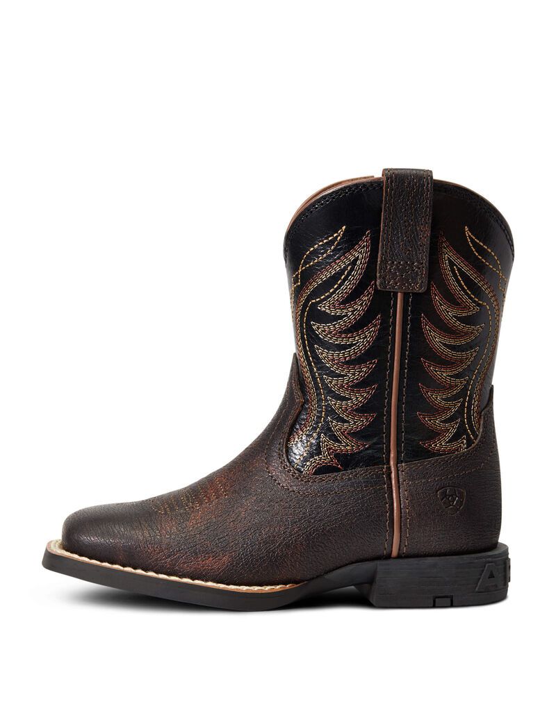 Botas Occidentales Ariat Amos Niños Rojas Marrones | VQAU15376