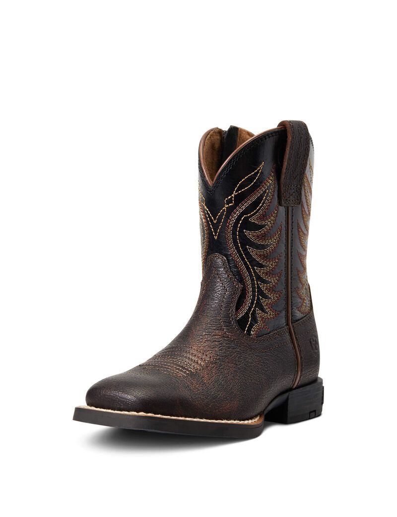 Botas Occidentales Ariat Amos Niños Rojas Marrones | VQAU15376