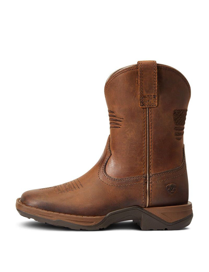 Botas Occidentales Ariat Anthem Patriot Niños Marrones | GJNF86295