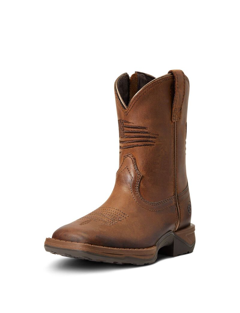 Botas Occidentales Ariat Anthem Patriot Niños Marrones | GJNF86295