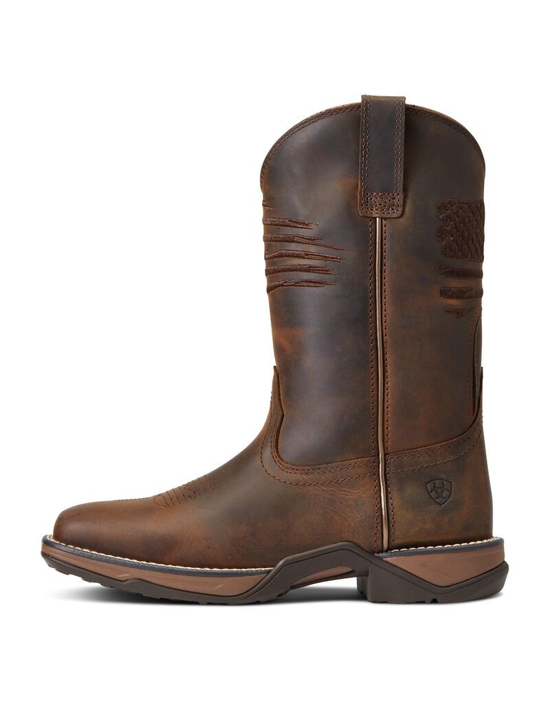 Botas Occidentales Ariat Anthem Patriot Mujer Marrones | KZJV15780