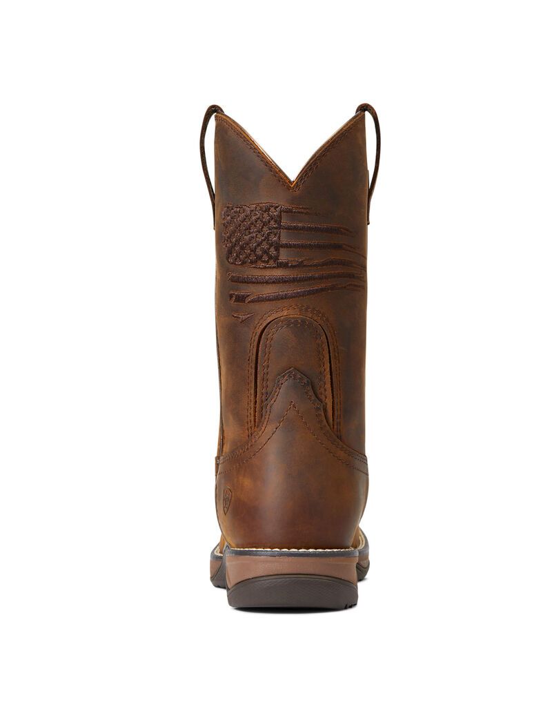 Botas Occidentales Ariat Anthem Patriot Impermeables Mujer Marrones | WJHG07912