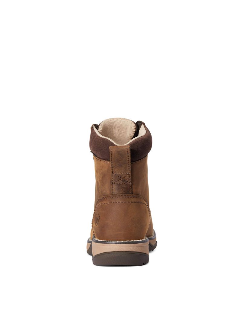 Botas Occidentales Ariat Anthem Round Puntera Lacer Impermeables Mujer Marrones | EPVA62918