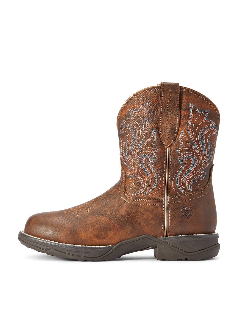 Botas Occidentales Ariat Anthem Round Puntera Shortie Mujer Cobra | QTND74310