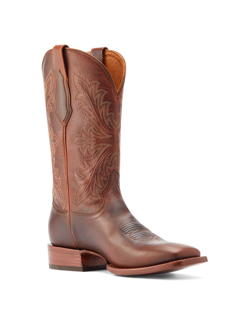 Botas Occidentales Ariat Bench Made Bassett Hombre Marrones | VBGC15076