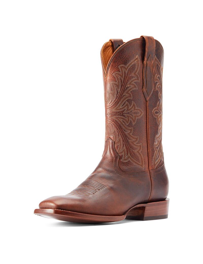 Botas Occidentales Ariat Bench Made Bassett Hombre Marrones | VBGC15076