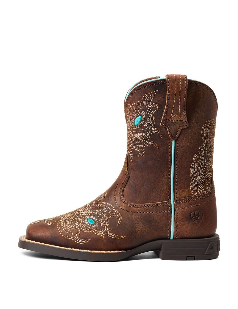 Botas Occidentales Ariat Bright Eyes Ii Niños Marrones | UGRS24896