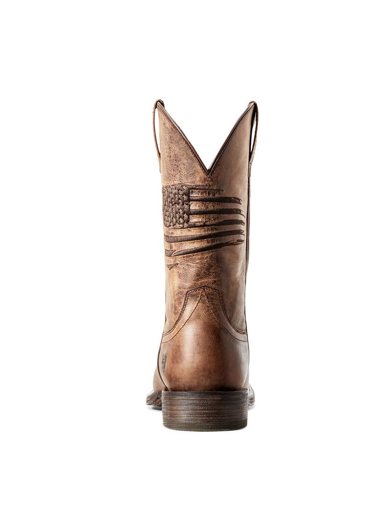 Botas Occidentales Ariat Circuit Patriot Hombre Marrones | XBZM80496