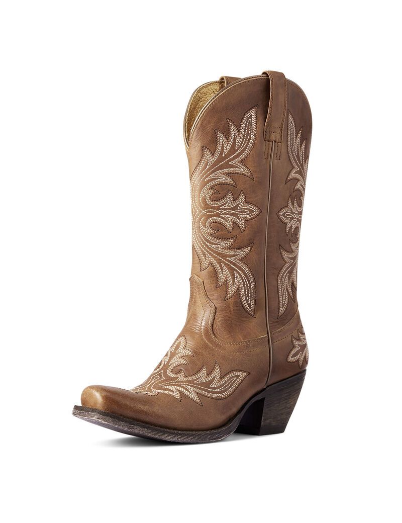 Botas Occidentales Ariat Circuit Rosewood Mujer Beige Marrones | PRCK80916