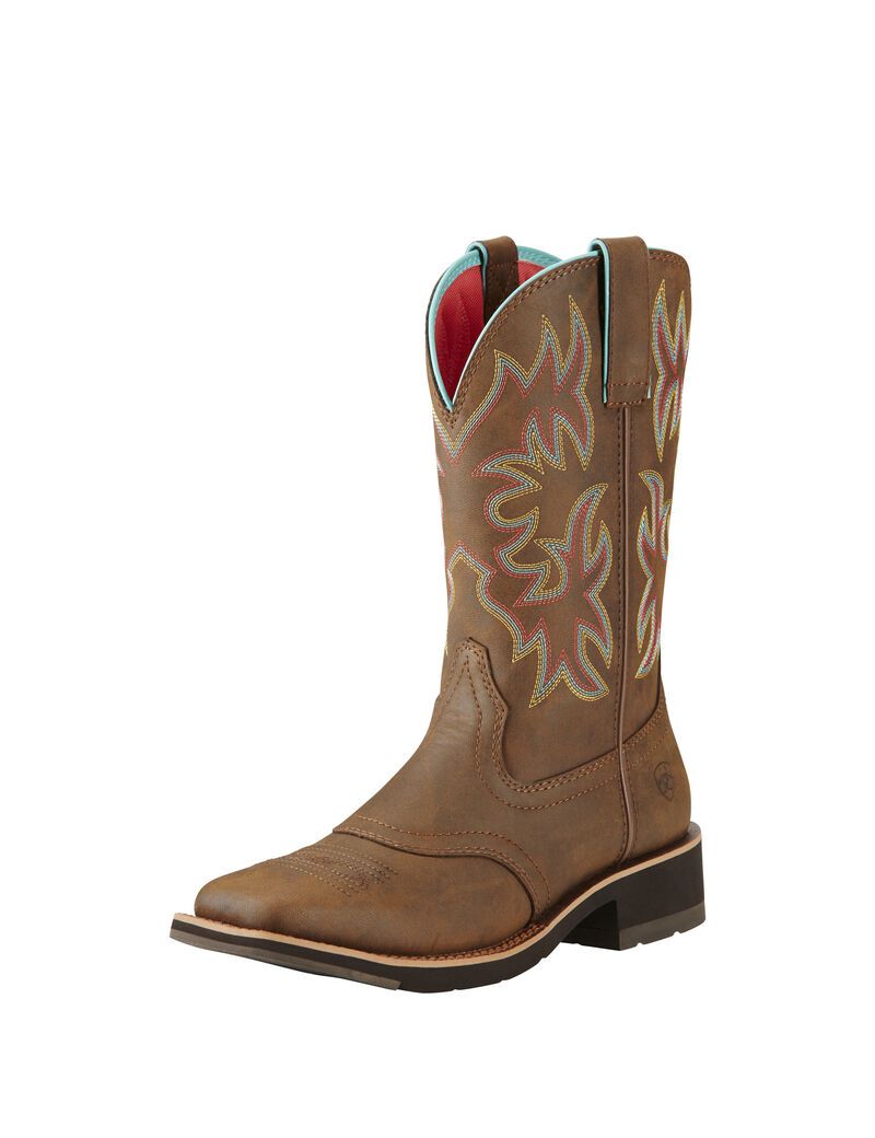 Botas Occidentales Ariat Delilah Mujer Marrones | NGLJ74016