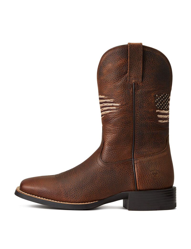 Botas Occidentales Ariat Deporte All Country Hombre Marrones | NMKT91253