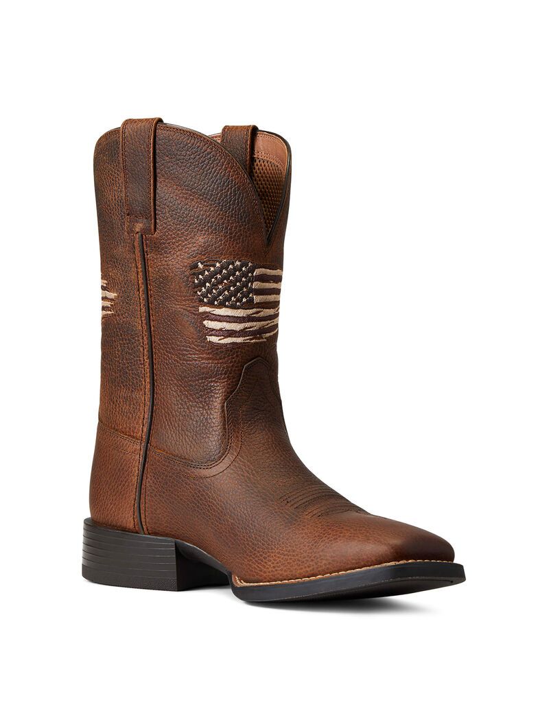 Botas Occidentales Ariat Deporte All Country Hombre Marrones | NMKT91253