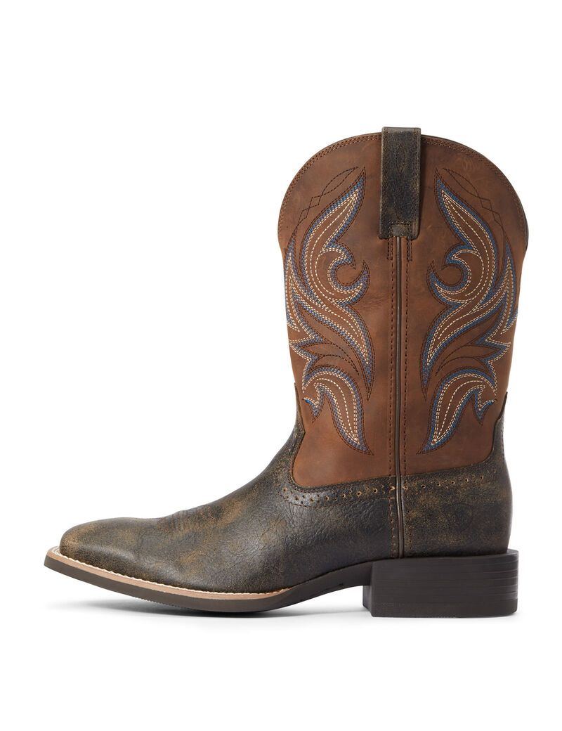 Botas Occidentales Ariat Deporte Knockout Hombre Marrones | ZWAR06891