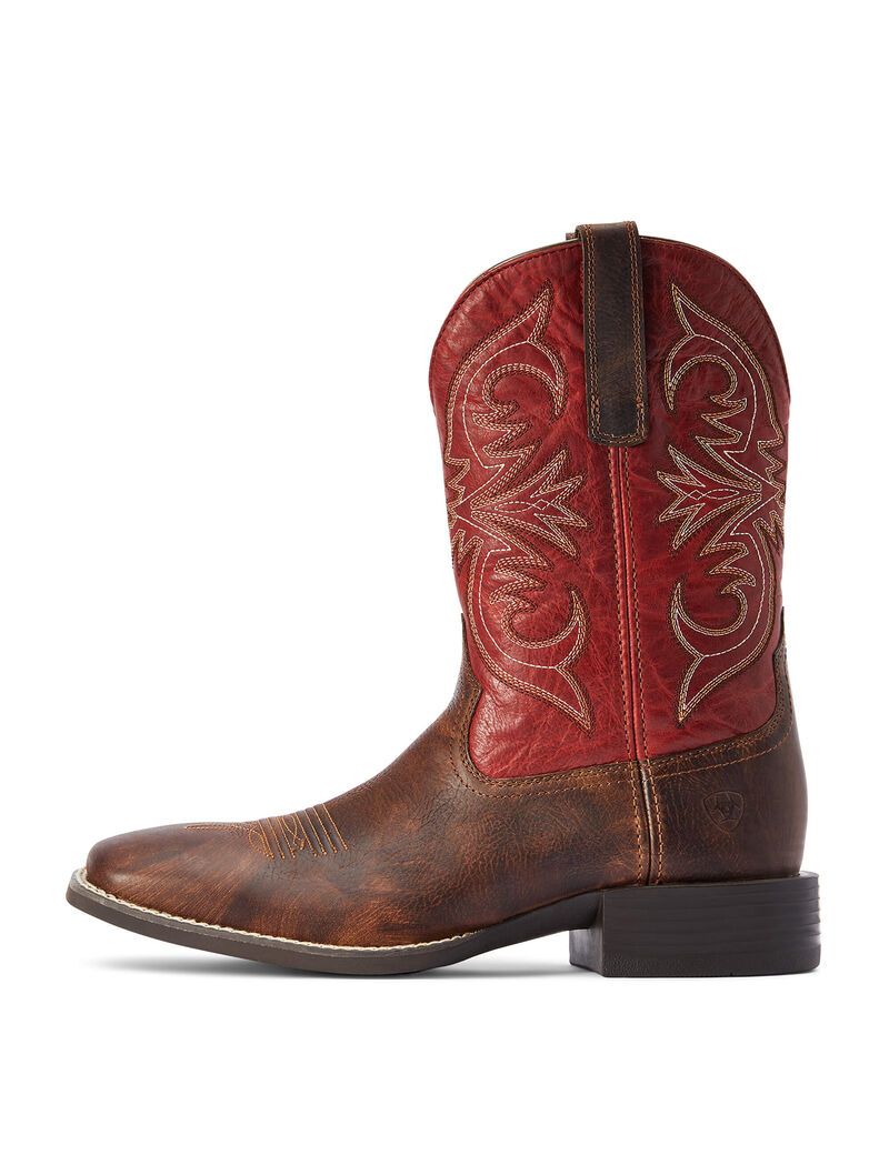 Botas Occidentales Ariat Deporte Pardner Hombre Marrones | EWOV57139