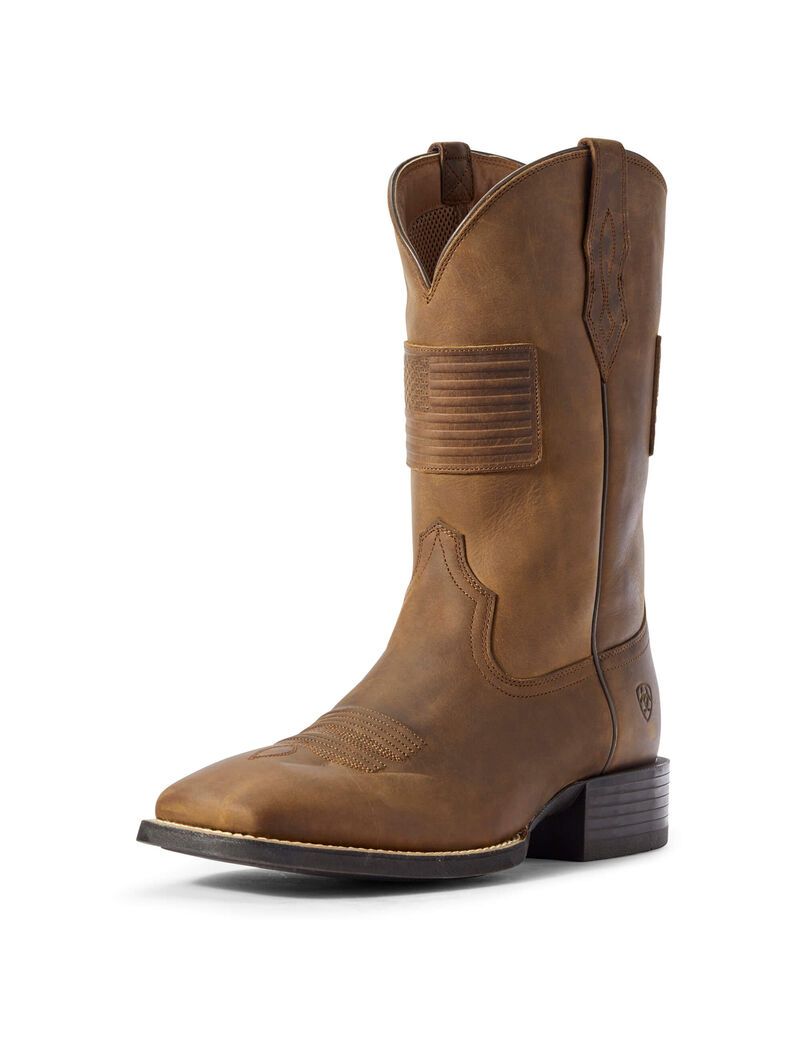 Botas Occidentales Ariat Deporte Patriot Ii Hombre Marrones | VXEC67495