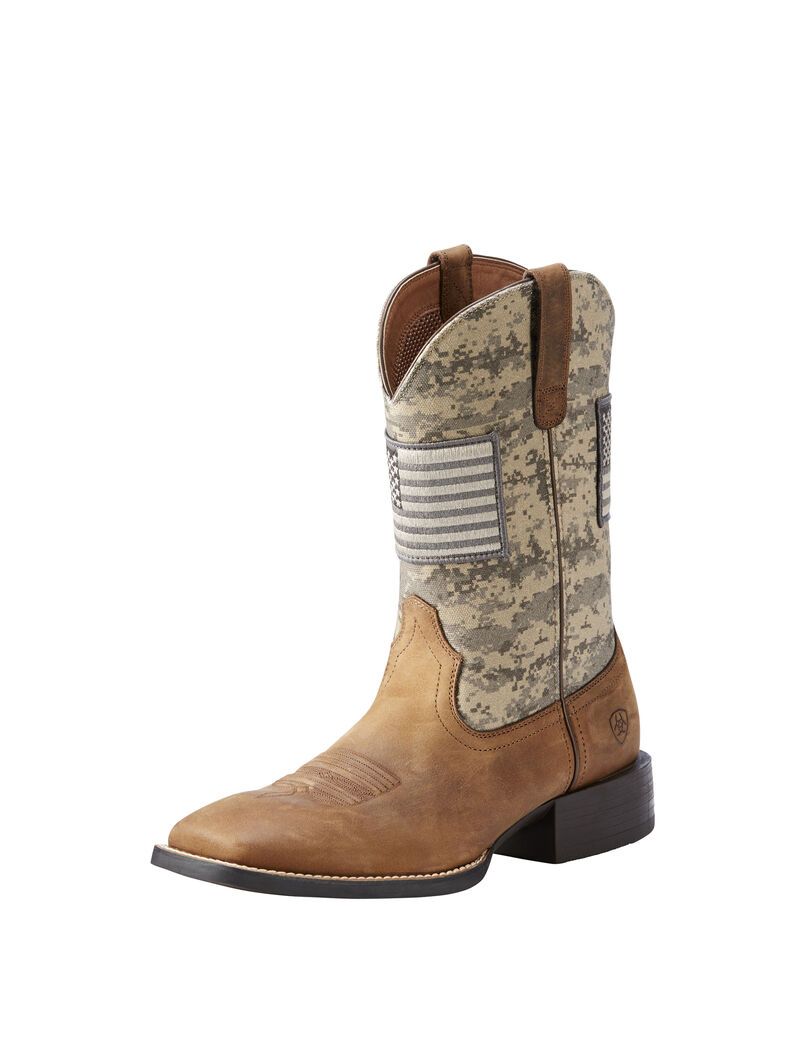 Botas Occidentales Ariat Deporte Patriot Hombre Marrones | WNBQ97410