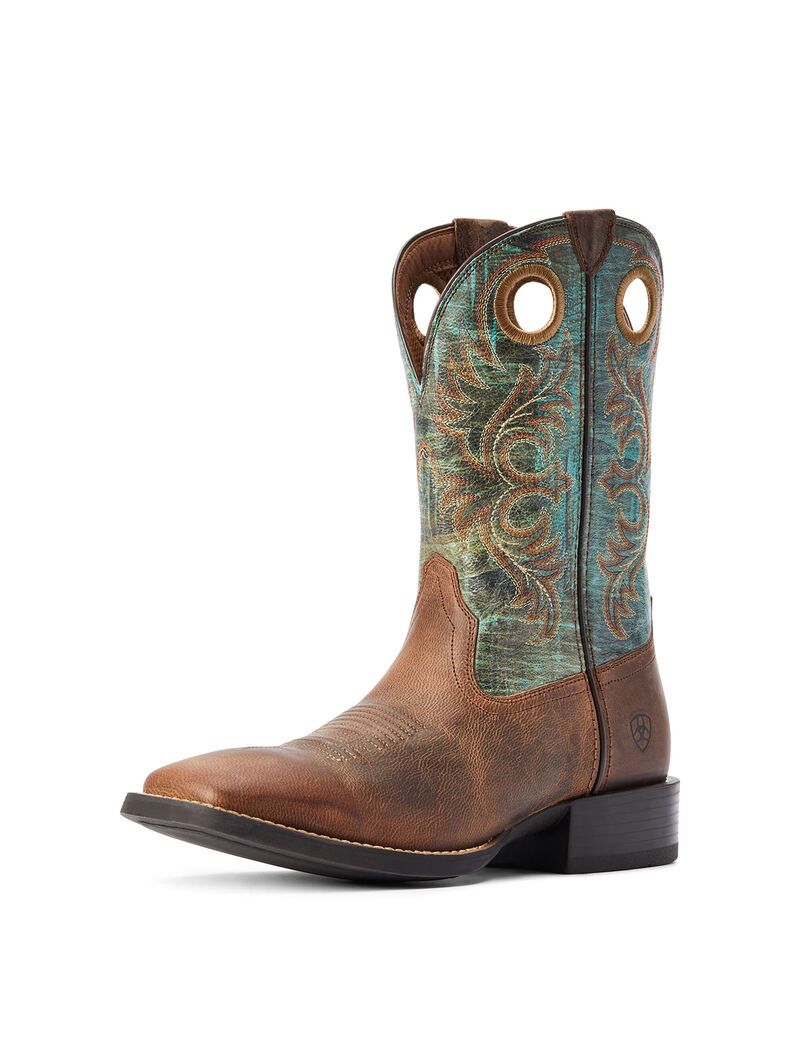 Botas Occidentales Ariat Deporte Rodeo Hombre Marrones | CYEV13865