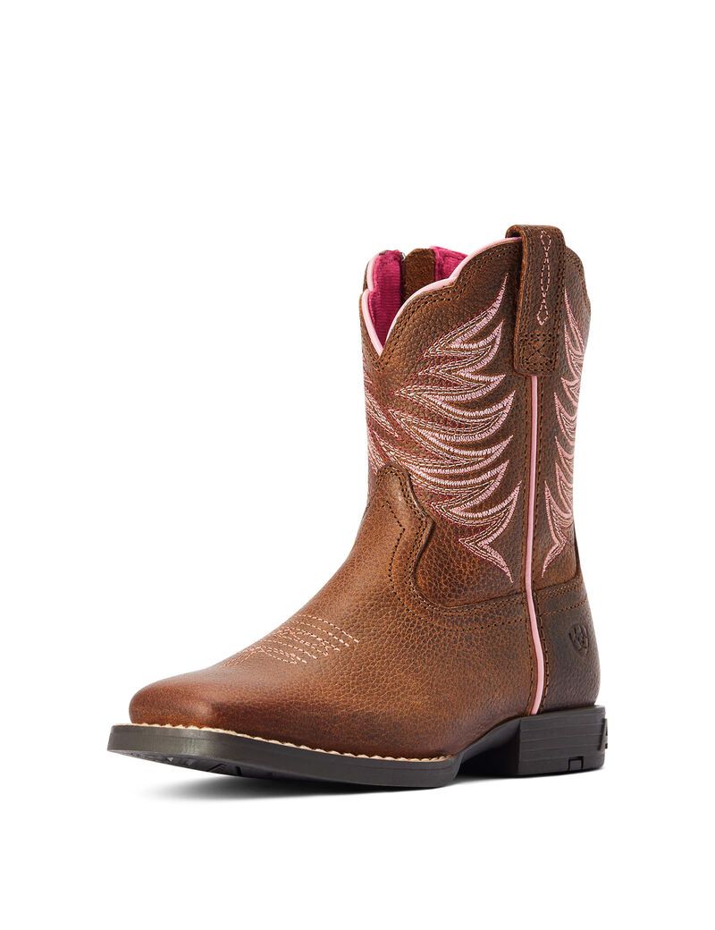 Botas Occidentales Ariat Firecatcher Niños Marrones | EBWL01924