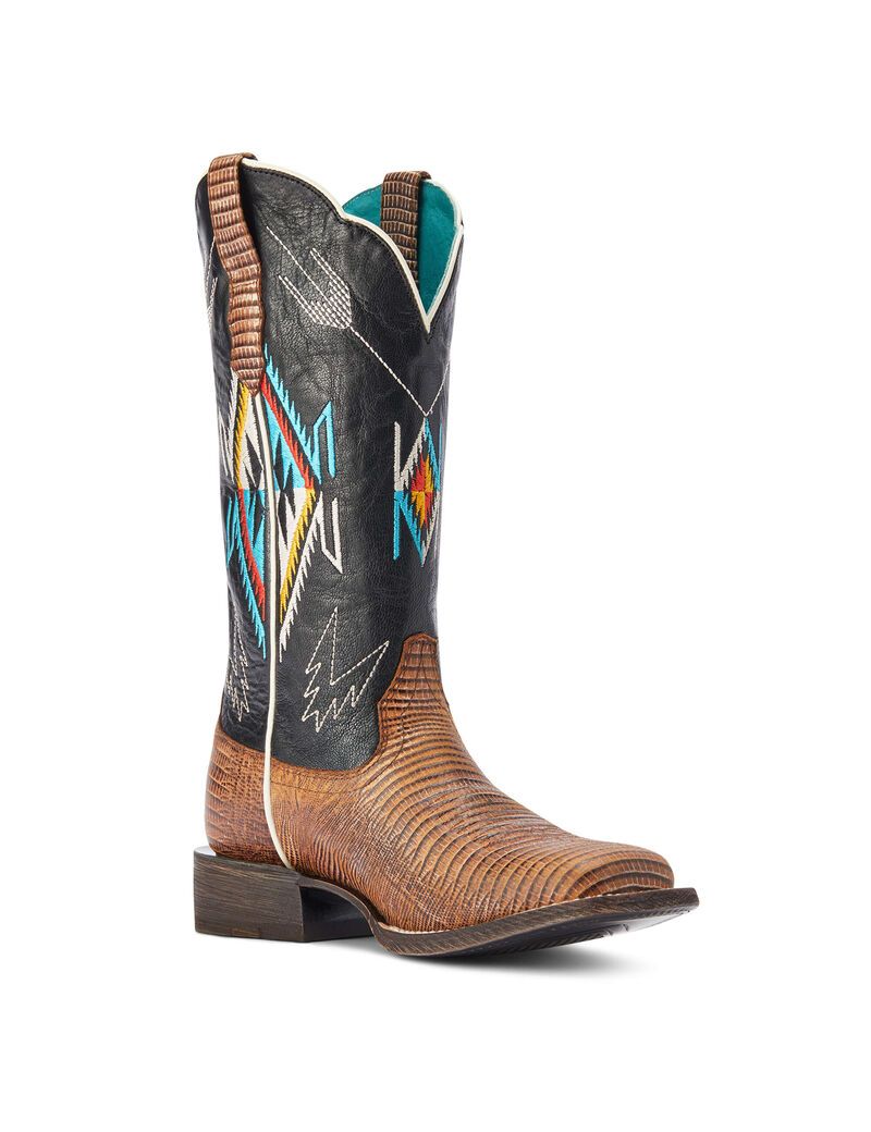 Botas Occidentales Ariat Frontier Chimayo Mujer Marrones | VNXT56241