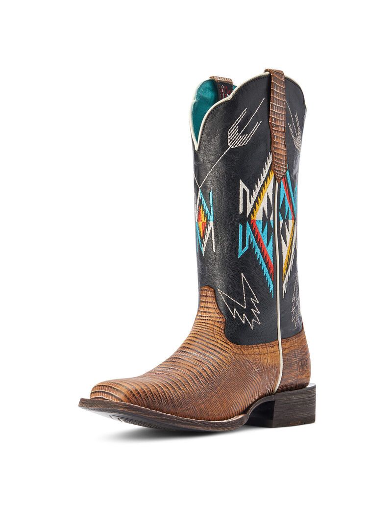 Botas Occidentales Ariat Frontier Chimayo Mujer Marrones | VNXT56241